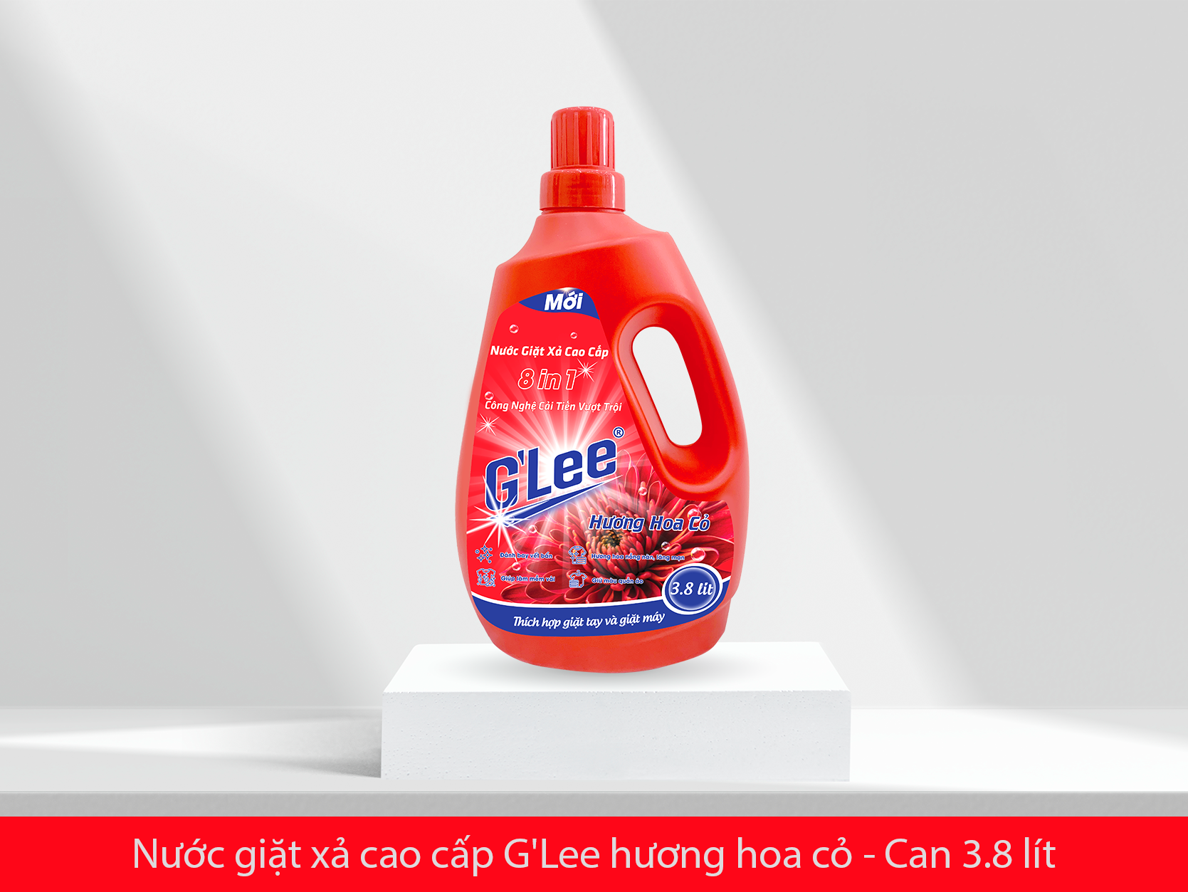 Nước giặt xả cao cấp G’Lee – Hương hoa cỏ(CAN 3.8L)