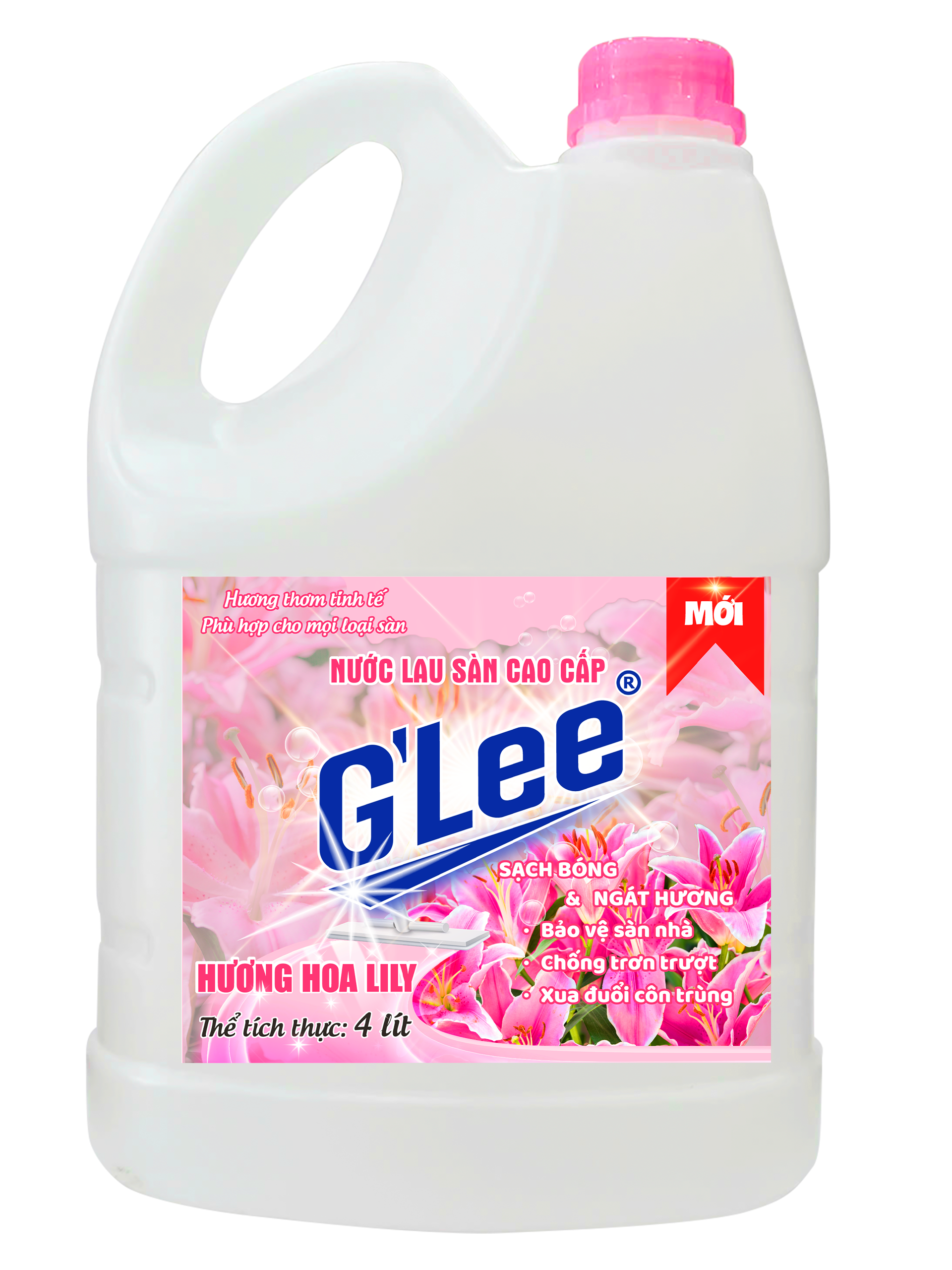 Nước lau sàn cao cấp G’Lee – Hương hoa LiLy(4L)